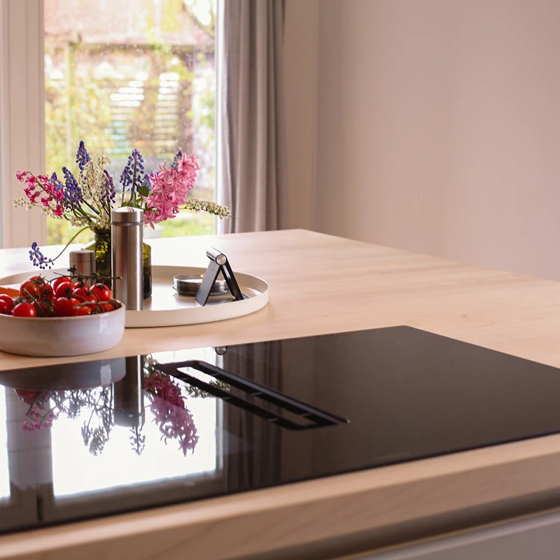 Referenz Küche Echtholzarbeitsplatte