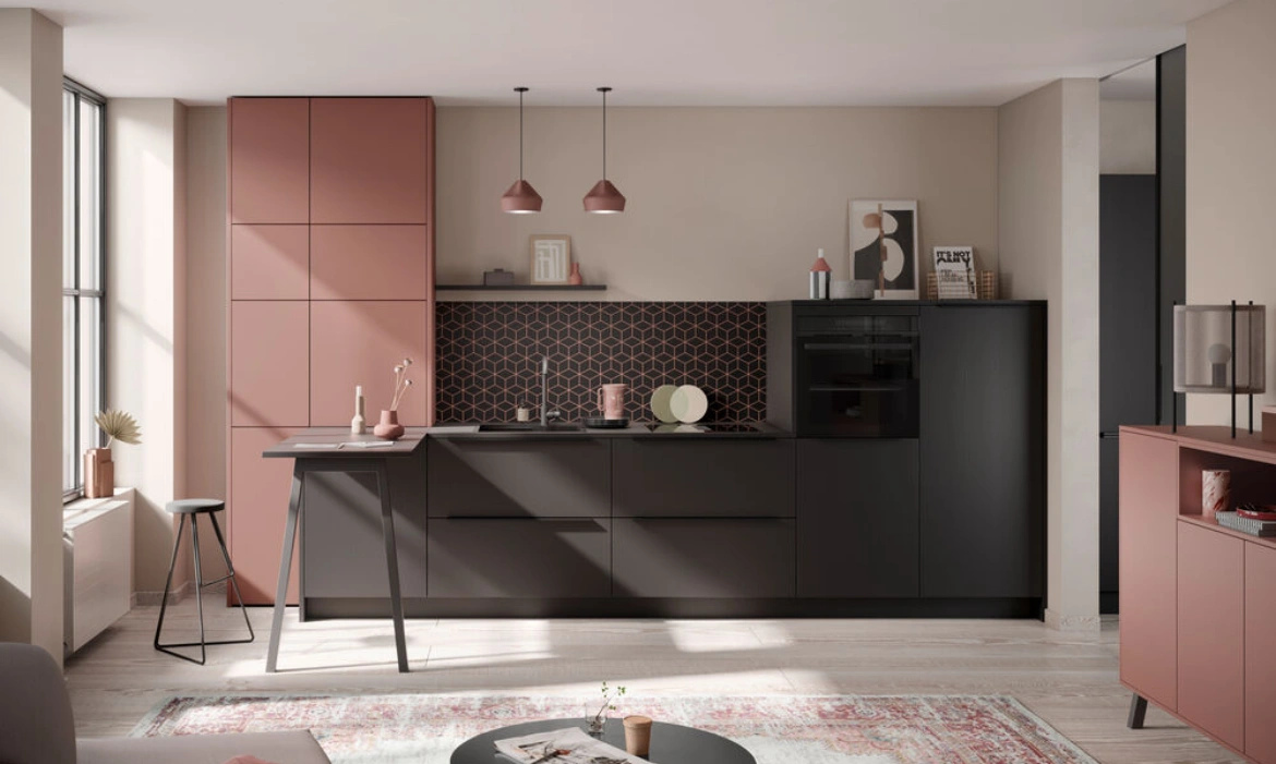 Häcker concept130 CALGARY Samteiche-schwarz